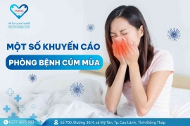 Một số khuyến cáo phòng bệnh cúm mùa