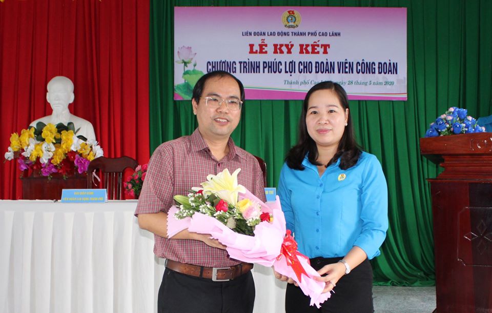 Thỏa thuận hợp tác giữa Bệnh viện Tâm Trí Đồng Tháp và Liên đoàn Lao động thành phố Cao Lãnh