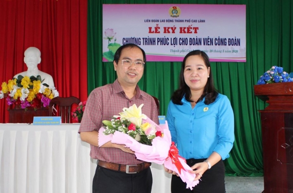Thỏa thuận hợp tác giữa Bệnh viện Tâm Trí Đồng Tháp và Liên đoàn Lao động thành phố Cao Lãnh