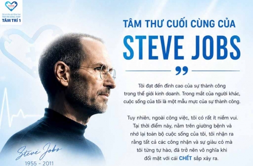 Thông điệp từ bức tâm thư cuối cùng của Steve Jobs