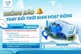 Thông báo: Bệnh viện Đa khoa Tâm Trí Đồng Tháp điều chỉnh thời gian làm việc buổi chiều