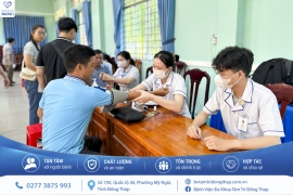 Tâm Trí Đồng Tháp tổ chức khám sức khỏe ngoại viện cho cán bộ và người lao động xã Phong Hòa