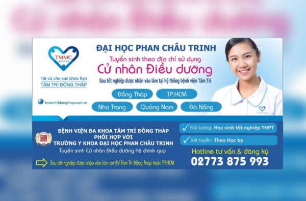 Trường ĐH Phan Châu Trinh tuyển sinh theo yêu cầu Cử nhân điều dưỡng làm việc Tại BV Tâm Trí Đồng Tháp