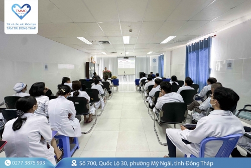 BVĐK Tâm Trí Đồng Tháp tổ chức sinh hoạt khoa học chuyên đề về “Quản lý đau thắt ngực trong hội chứng vành mạn”