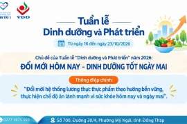 Tuần lễ "Dinh dưỡng và Phát triển" năm 2026