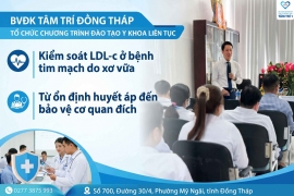 (Thông báo) BVĐK Tâm Trí Đồng Tháp tổ chức chương trình đào tạo y khoa liên tục về điều trị bệnh tim mạch