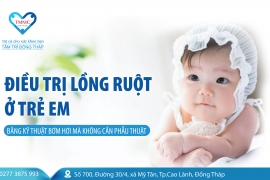 Điều trị lồng ruột ở trẻ em bằng kỹ thuật bơm hơi mà không cần phẫu thuật