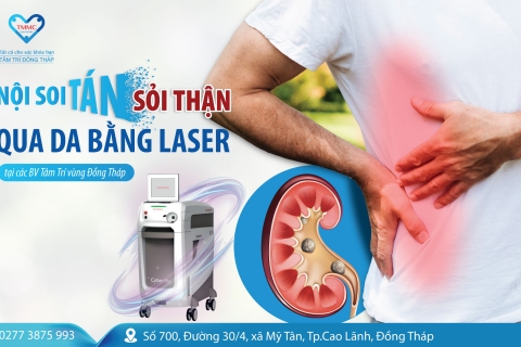 Tán sỏi thận qua da bằng Laser