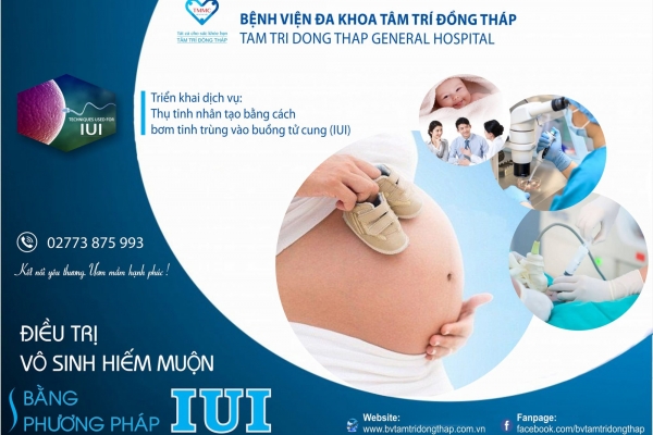 Điều trị vô sinh hiếm muộn bằng phương pháp IUI